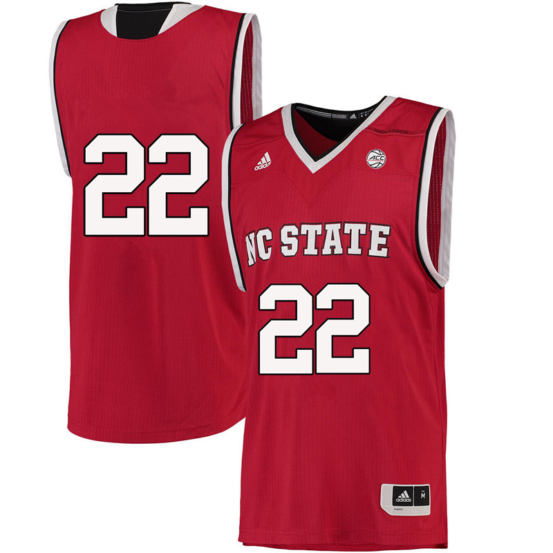 Men #22 Shaun Kirk NC State Wolfpack College Basketball Jerseys-Red - Click Image to Close